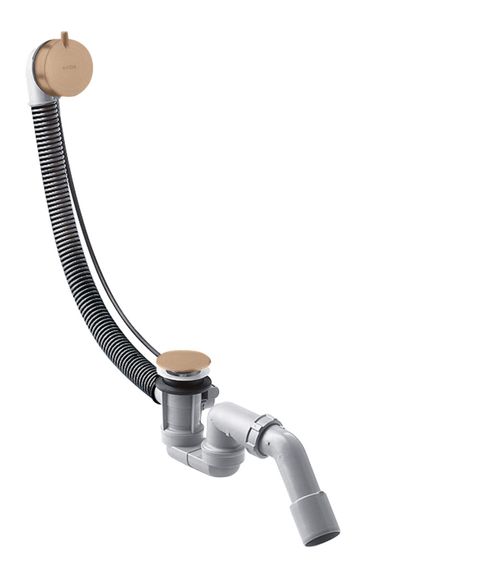 Hansgrohe-HG-Komplettset-Ablauf-und-Ueberlaufgarnitur-fuer-Normalwannen-Brushed-Red-Gold-58316310 gallery number 1